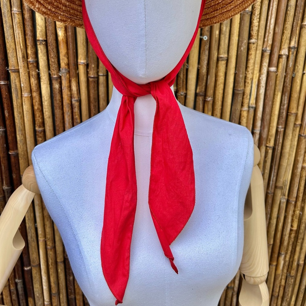1960s Tiki Straw Hat Vintage pinup Polynesian vacation hat - Picture 8 of 9
